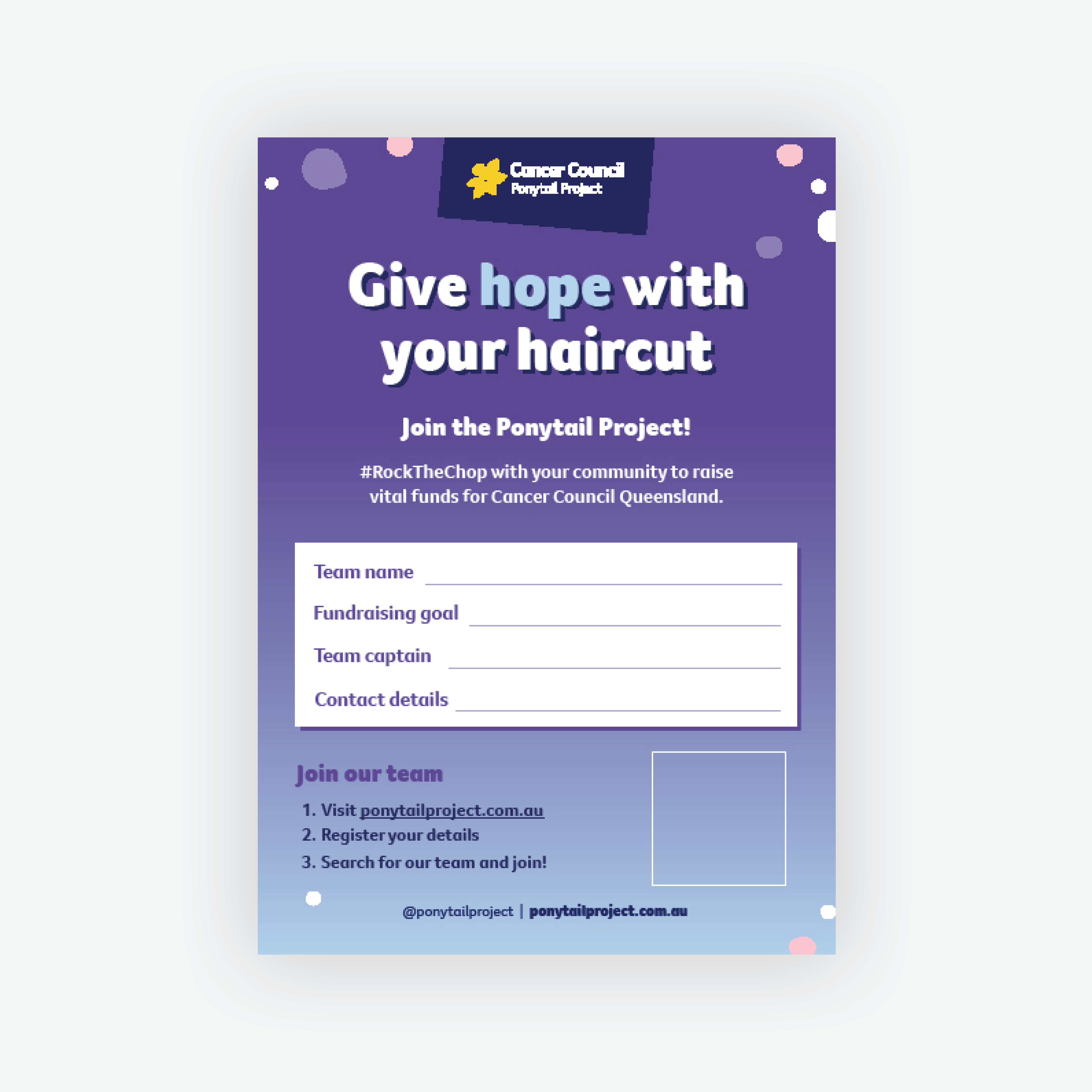 Give hope with your haircut Poster_A3_Editable