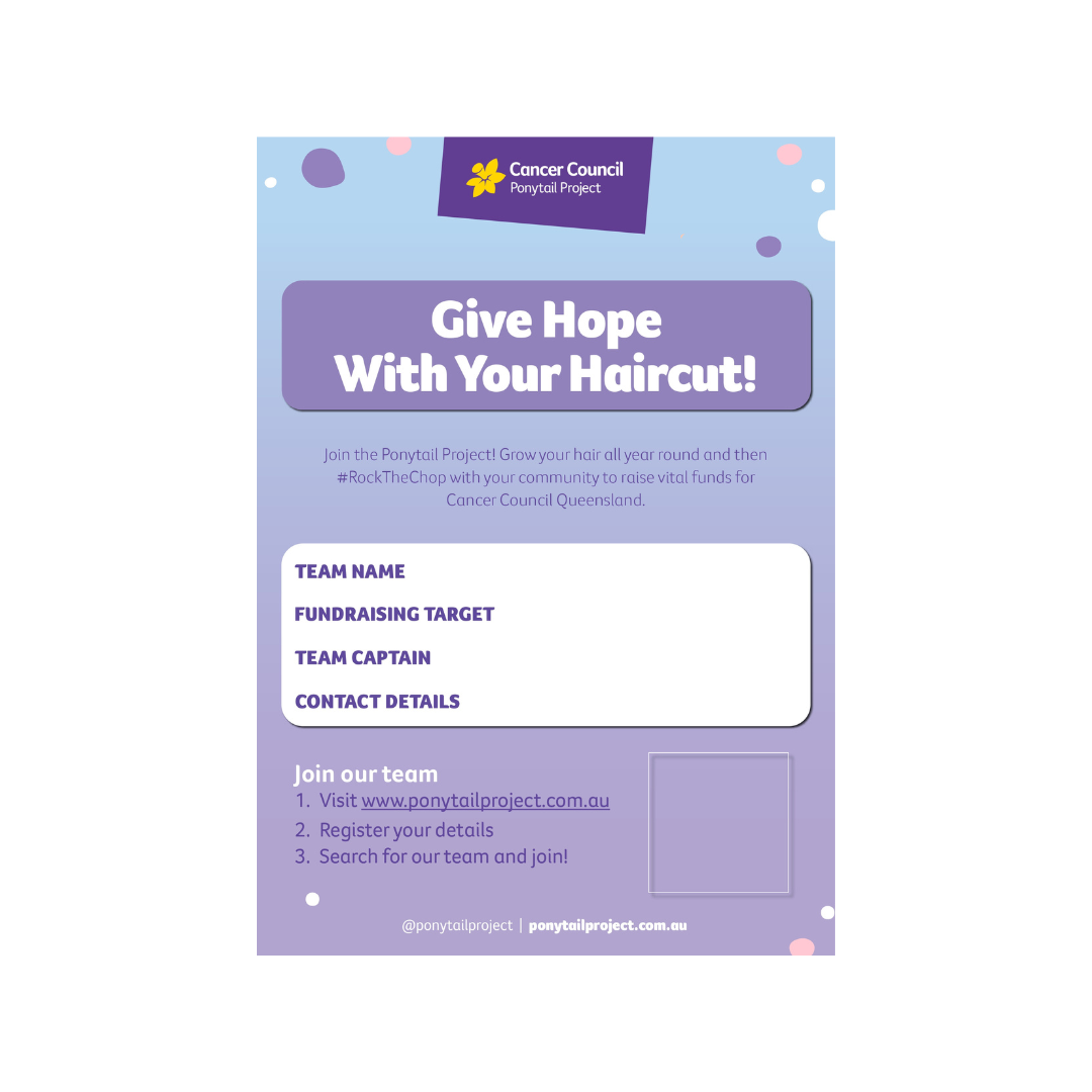 Give hope with your haircut Poster_A3_Editable